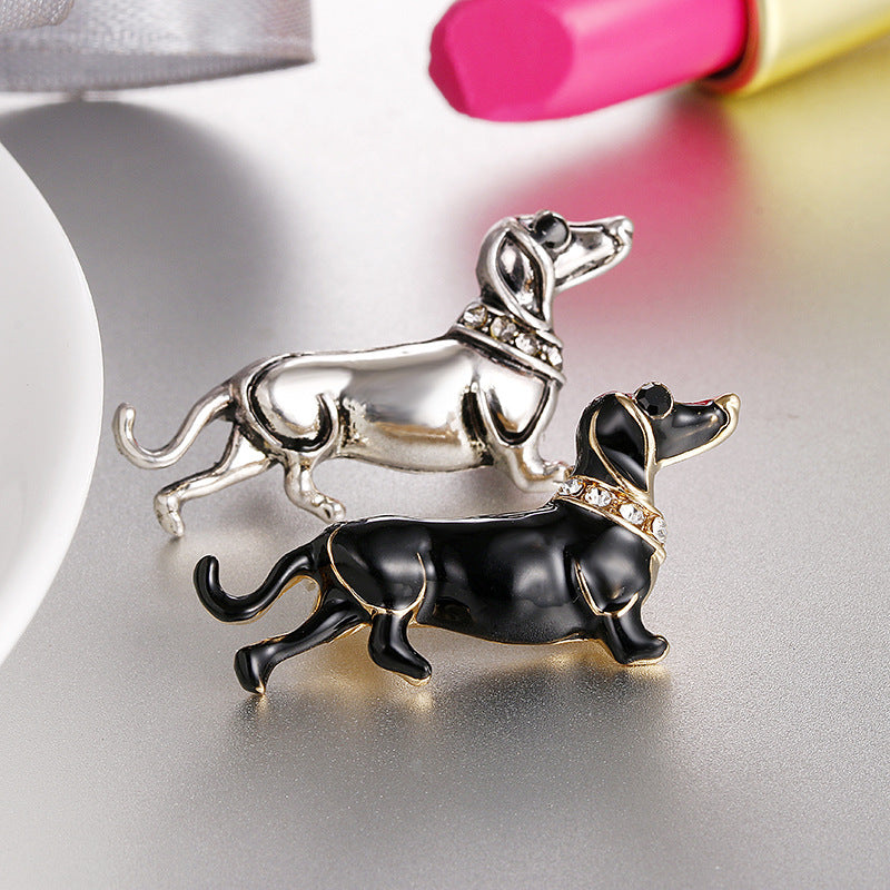 Diamond Paint Personality Puppy Brooch