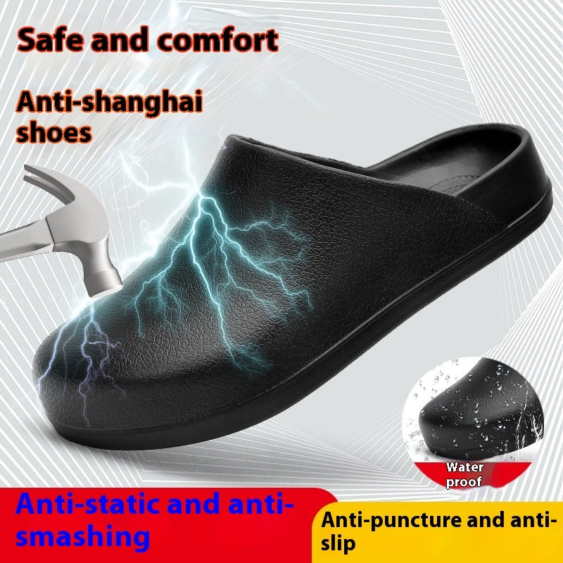 Waterproof And Oil Resistant Half Slippers