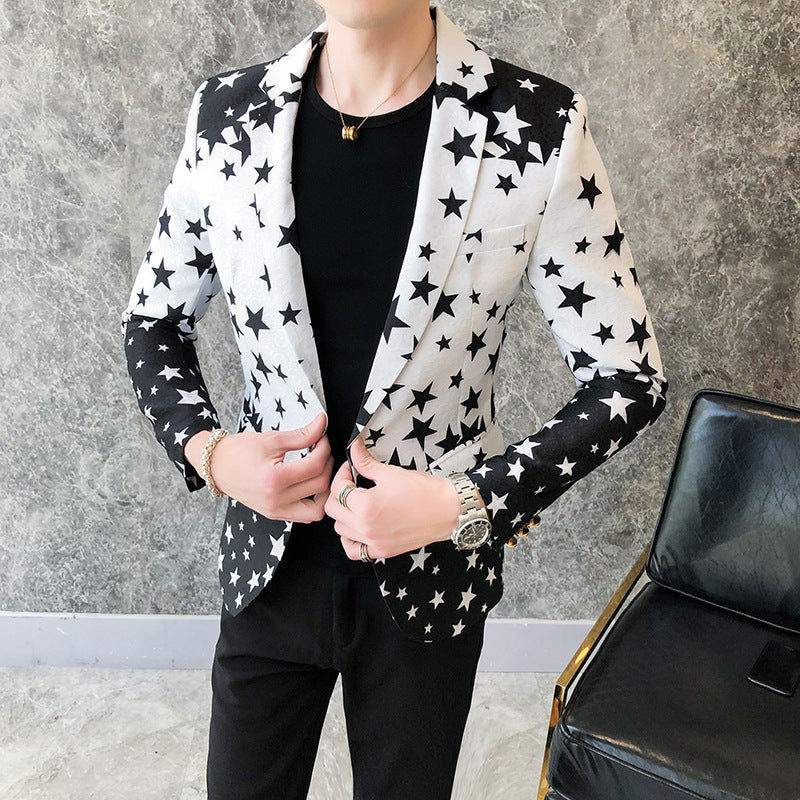 Printed Long Sleeve Suit