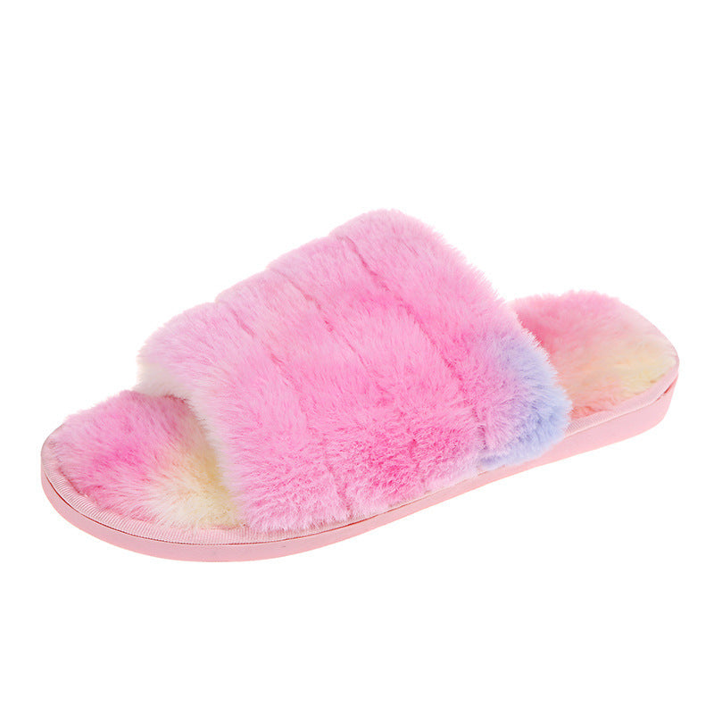 New Autumn And Winter Fluffy Slippers