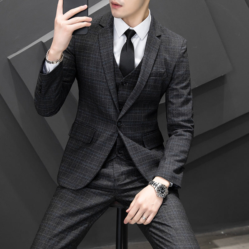 Korean-style Slim Fit Youth Leisure Suit