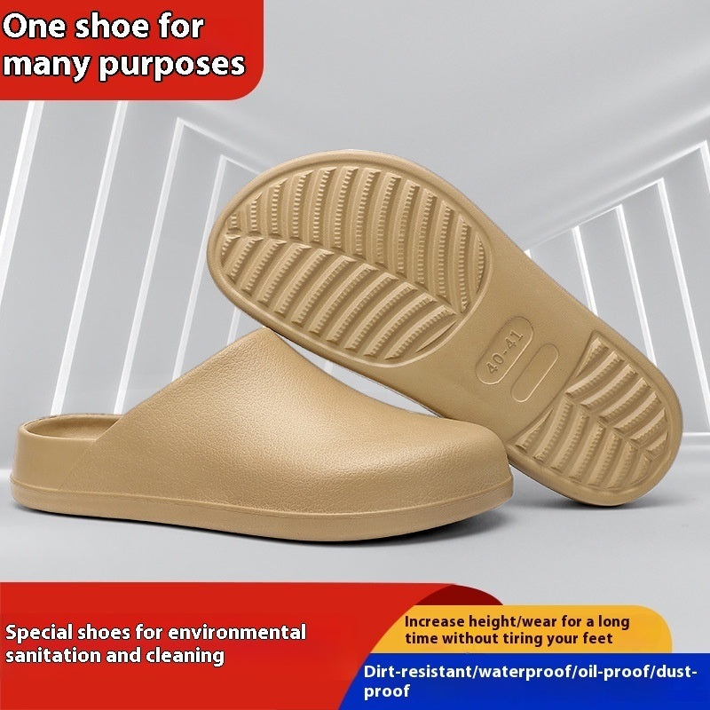 Waterproof And Oil Resistant Half Slippers