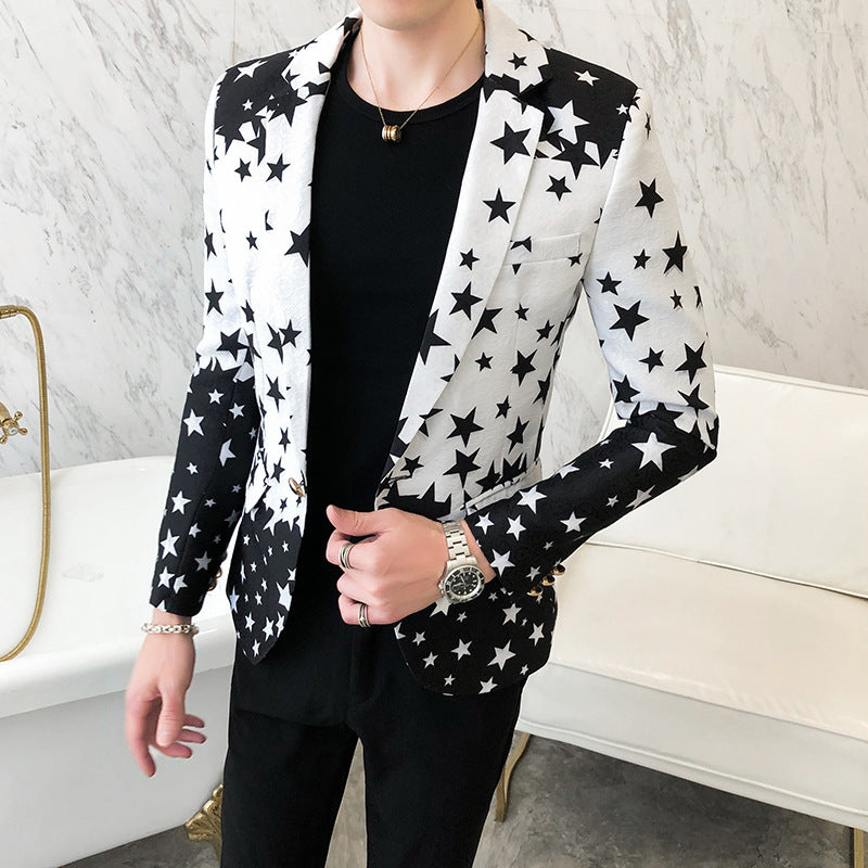 Printed Long Sleeve Suit