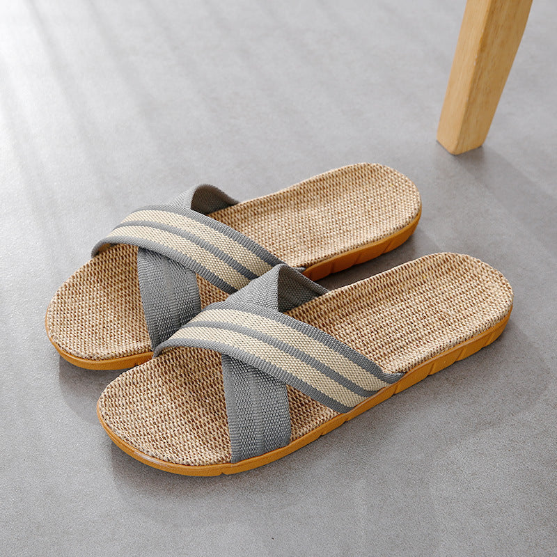 Linen Slippers Non-slip Non-stinky Feet