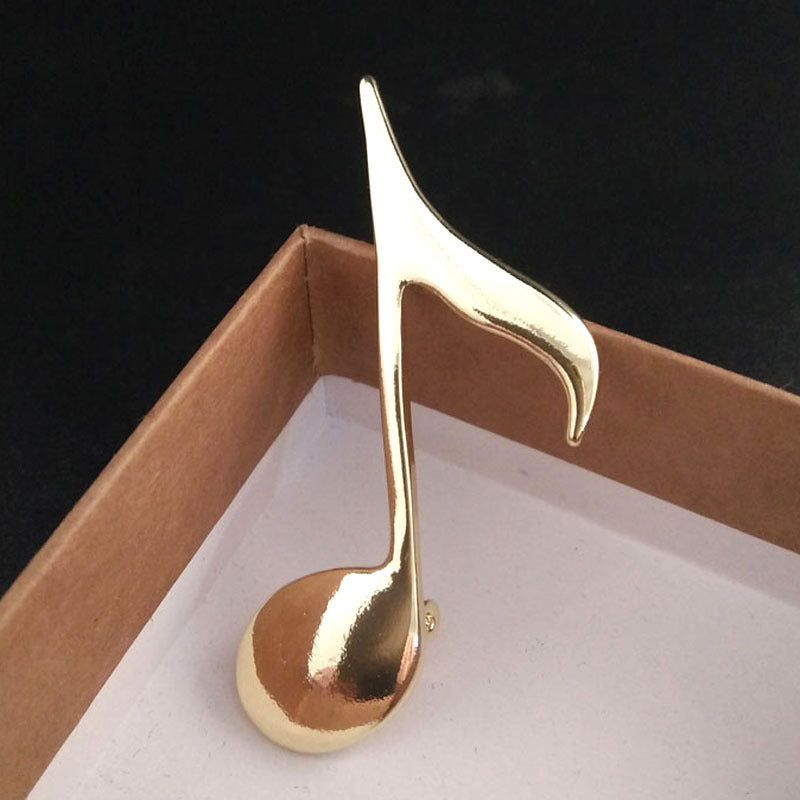 Musical Note Simple Atmospheric Natural Pin Brooch