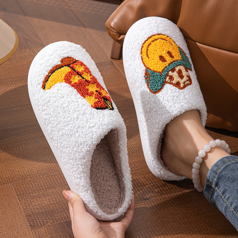 Indoor Soft Bottom Fleece-lined Cute Slippers