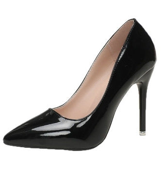 Patent Leather Plus Size High Heels