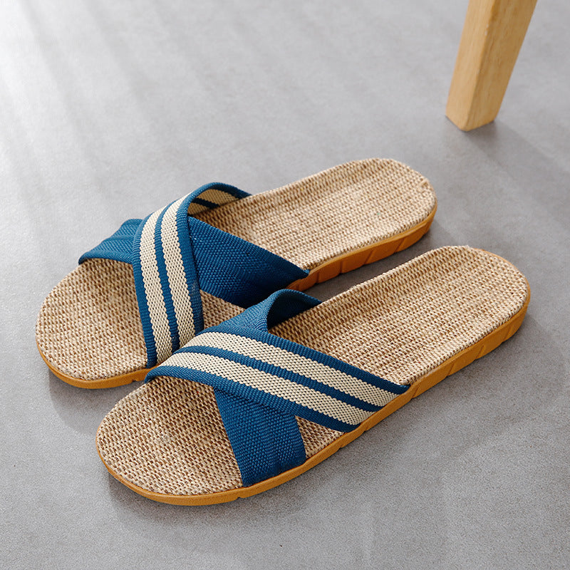 Linen Slippers Non-slip Non-stinky Feet