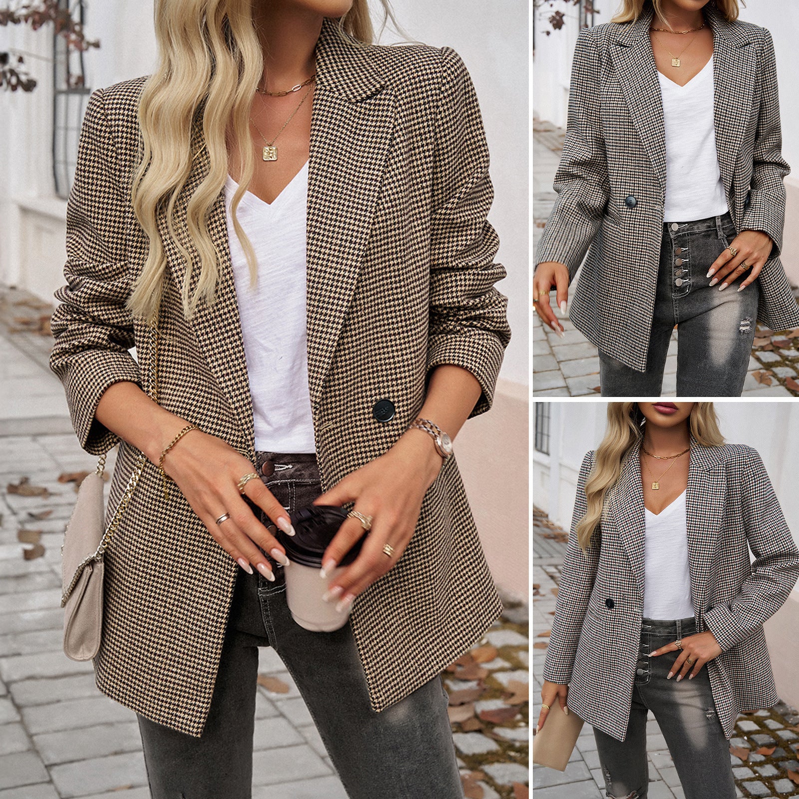 Lady Temperamental  Button Suit Jacket