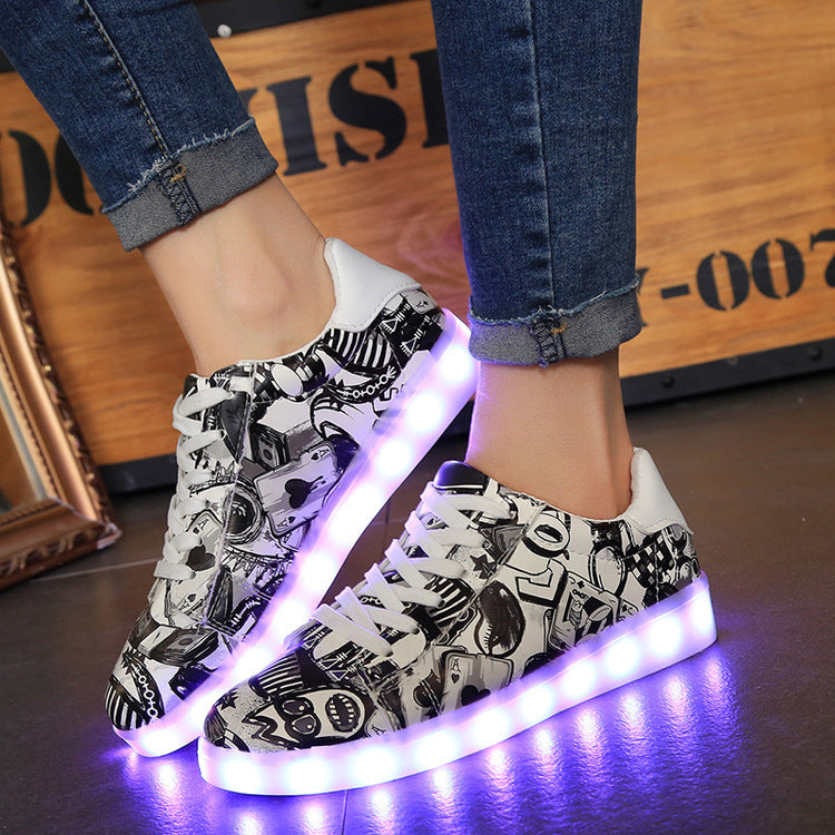 Spring And Autumn Colorful Luminous Shoes